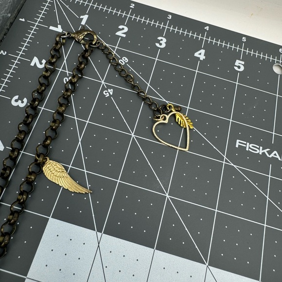 One of a kind Steampunk, Silver, Antique Bronze, Pendant necklace - Picture 13 of 16